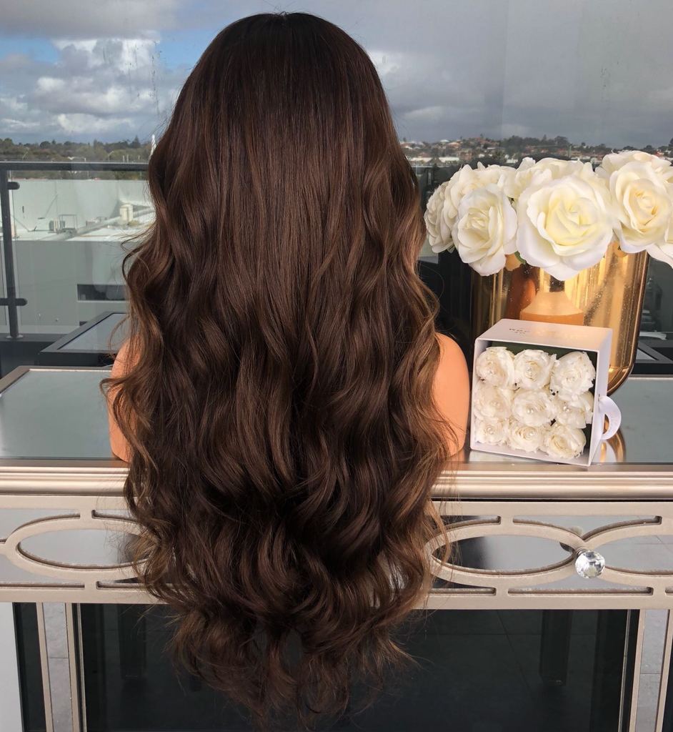 Wig Mid-point Graded High Temperature Silk Long Curly Hair Female