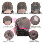 Half split black African curly wig