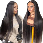 Lace Wig Women's Long Straight High-temperature Fiber