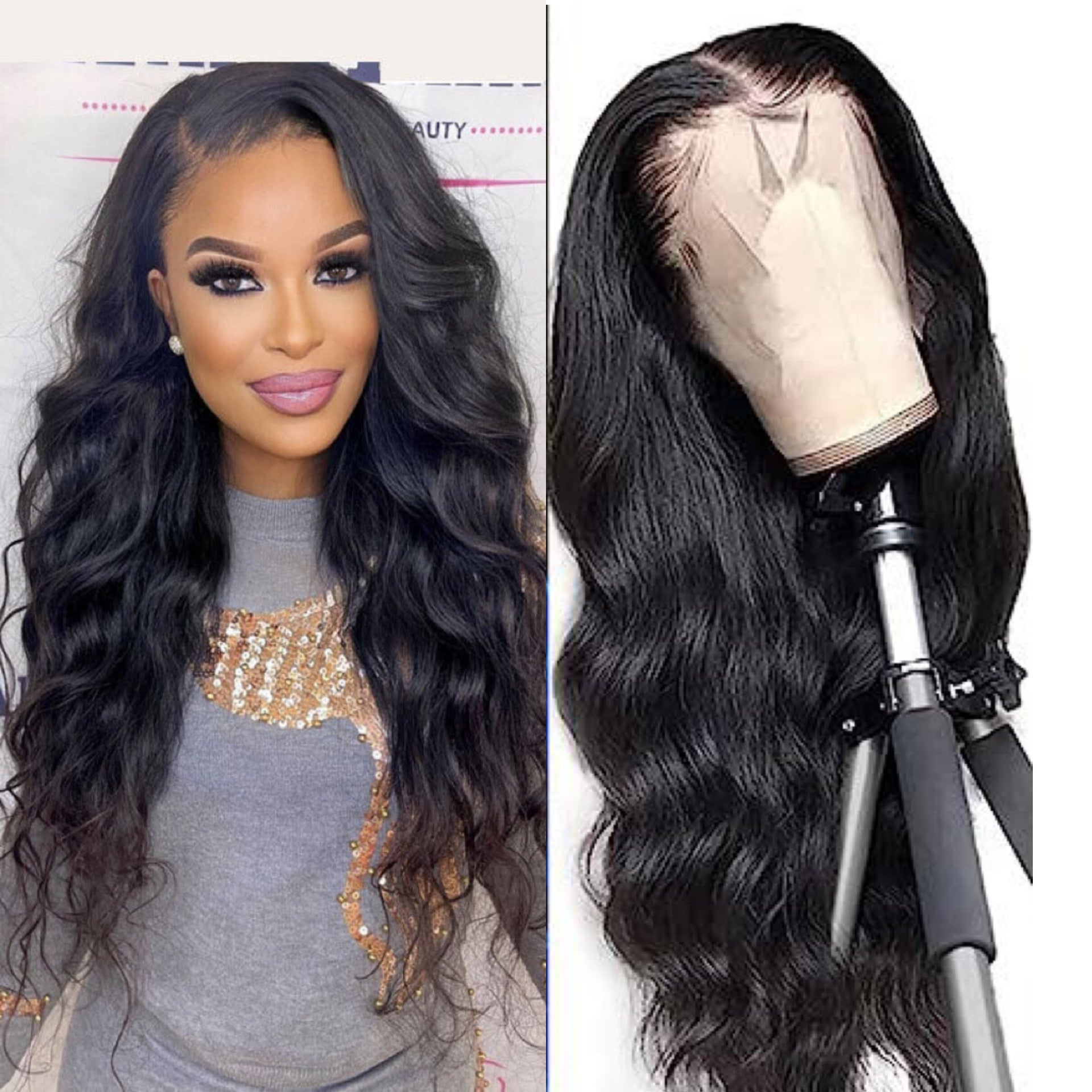 Women's Long Curly Hair Big Wave Wigs Full-head